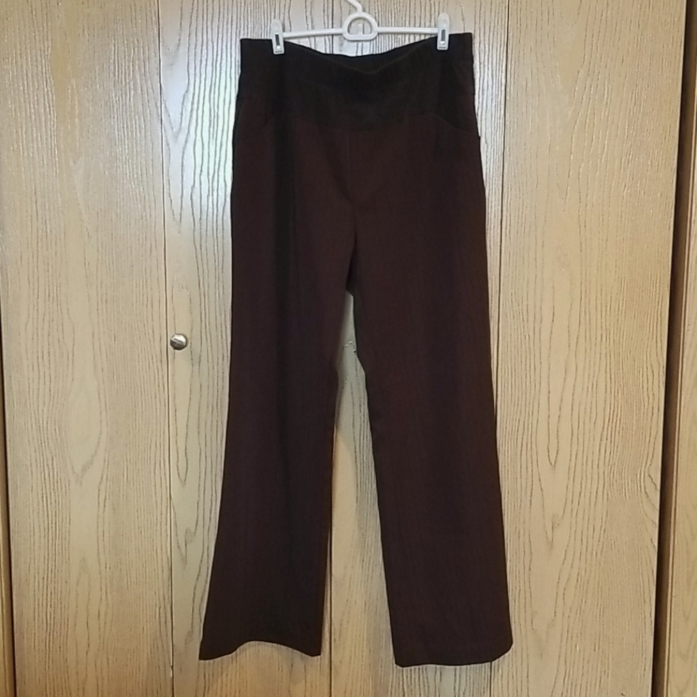 Pinstripe maternity dress pants